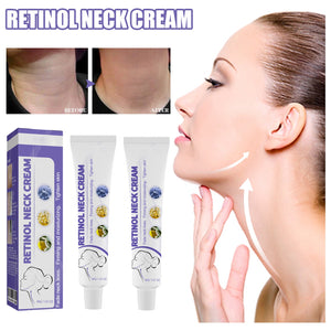 2PCS Retinol Cream Neck Anti-Aging Neck Cream Tightening Firming Neck Lines US