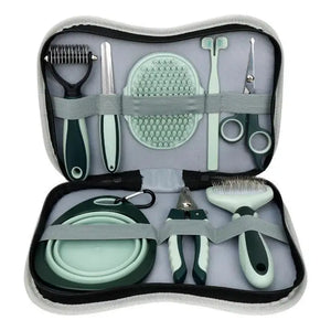 8-in-1 Professional Dog Grooming Kit - Brush, Comb and Nail Clipper Set | PAKCH Pet Supplies