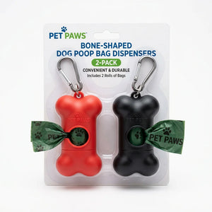 PAKCH Durable 2-Pack Dog Poop Bag Dispenser Bone Shape - Professional Pet Supplies for Grooming, Travel and Comfortable Daily Care | PAKCH Pet Supplies