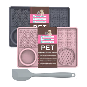 PAKCH Dog Lick Mat and Slow Feeder Set - Professional Pet Supplies for Grooming, Travel and Comfortable Daily Care Solutions | PAKCH Pet Supplies