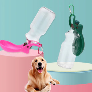 Pakch Portable Dog Water Bottle for Walking & Travel - Leak-Proof Pet Water Dispenser (14.5oz)