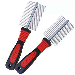 PAKCH Professional Dog Grooming Comb - Wide Tooth Stainless Steel Detangling - Professional Pet Supplies for Grooming, Travel and Indoor | PAKCH Pet Supplies