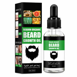 Natural Ginger Beard Growth Oil for Men Organic Facial Hair Growth Serum 30ml