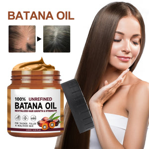 Premium Batana Oil for Hair Growth - 100% Organic Formula | Anti Hair Loss Treatment for Men & Women | Visible Results in 14 Days | 2oz