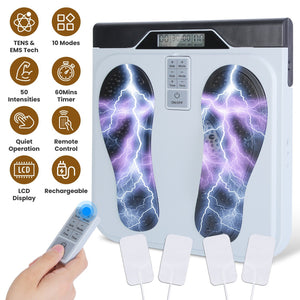 Electric Foot Massager EMS TENS Muscle Stimulator Relaxation Foot Massager for Neuropathy Relief of Neuropathy, Plantar Fasciitis