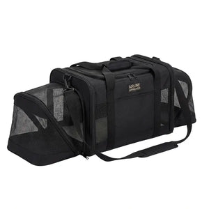 PAKCH Soft-Sided Airline-Approved Pet Carrier - Expandable Bag for Small Pets - Professional Pet Supplies for Grooming, Travel and Indoor | PAKCH Pet Supplies